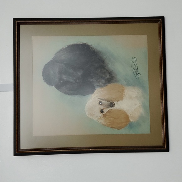 Perfect Poodles by Billie Barnes 1968 Hand Drawn